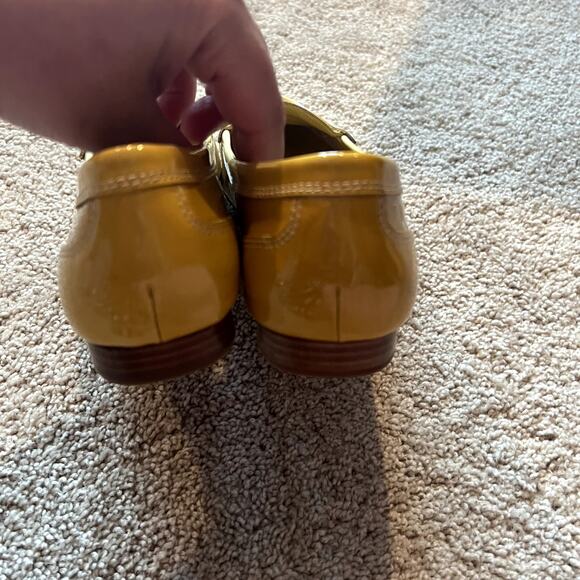 Franco Sarto Keen Yellow Ombre Leather Loafers Women's Size 7.5 Easy On & Off - Picture 5 of 11